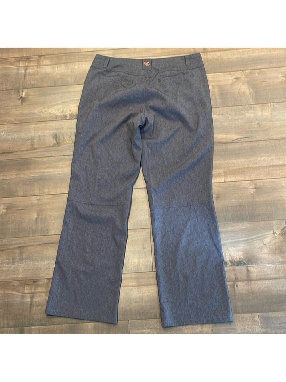 Cloudveil M wide leg light grey heathered pants with pockets and front zip